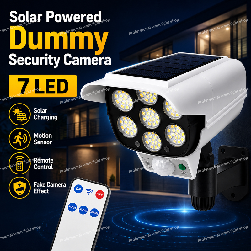 Home Security Yard Sensors - 77 LED Solar Dummy Security Camera