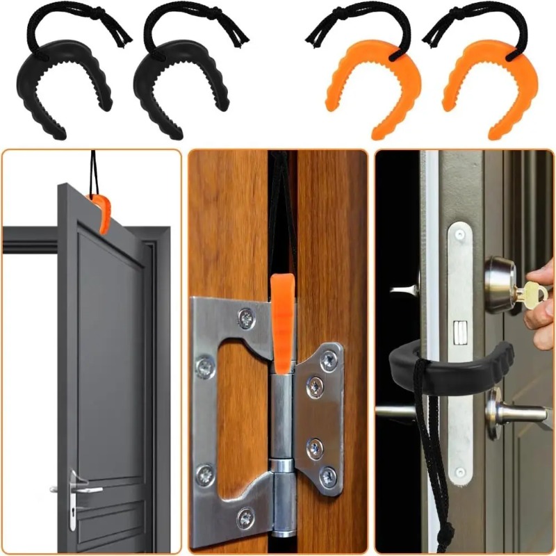 Door Wedge Alarm - Easy to Use Rubber Door Jam