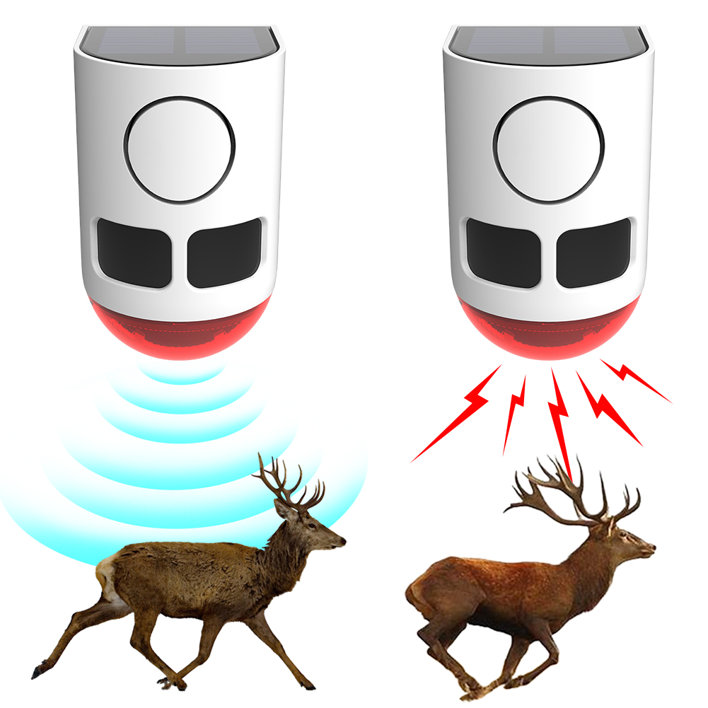 Home Security Yard Sensors - Solar Outdoor Motion Sensor Alarm Home