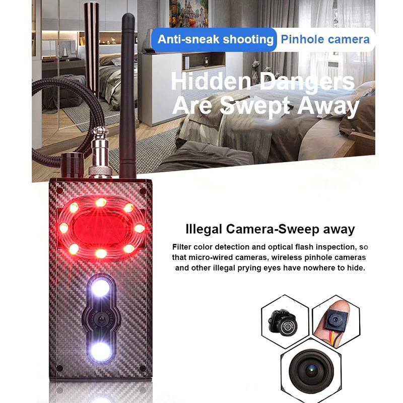 Home Security Hidden Cameras - RF Signal Wireless Camera K88 Anti
