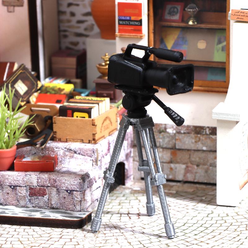 Home Security Camera - Mini Video Camera Tripod Model 1:12
