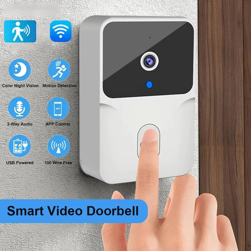 Home Security Monitoring System - Smart Home WiFi Video Doorbell Wireless