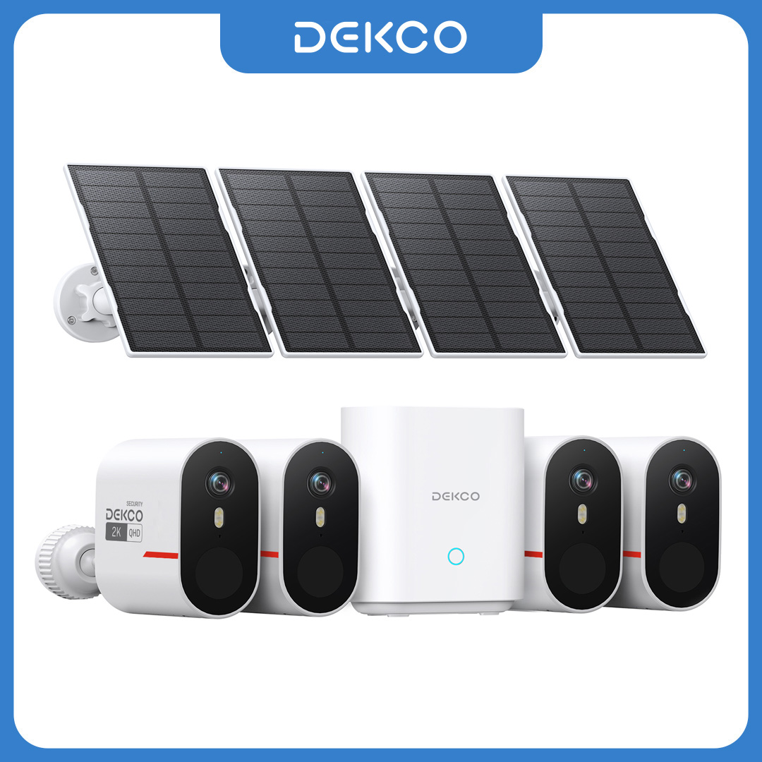 Home Security And Camera Systems - Dekco 3MP WiFi Solar Camera System
