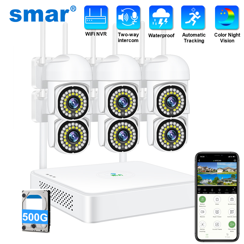 Home Security Camera System - Smar 3MP Wireless CCTV Security Camera