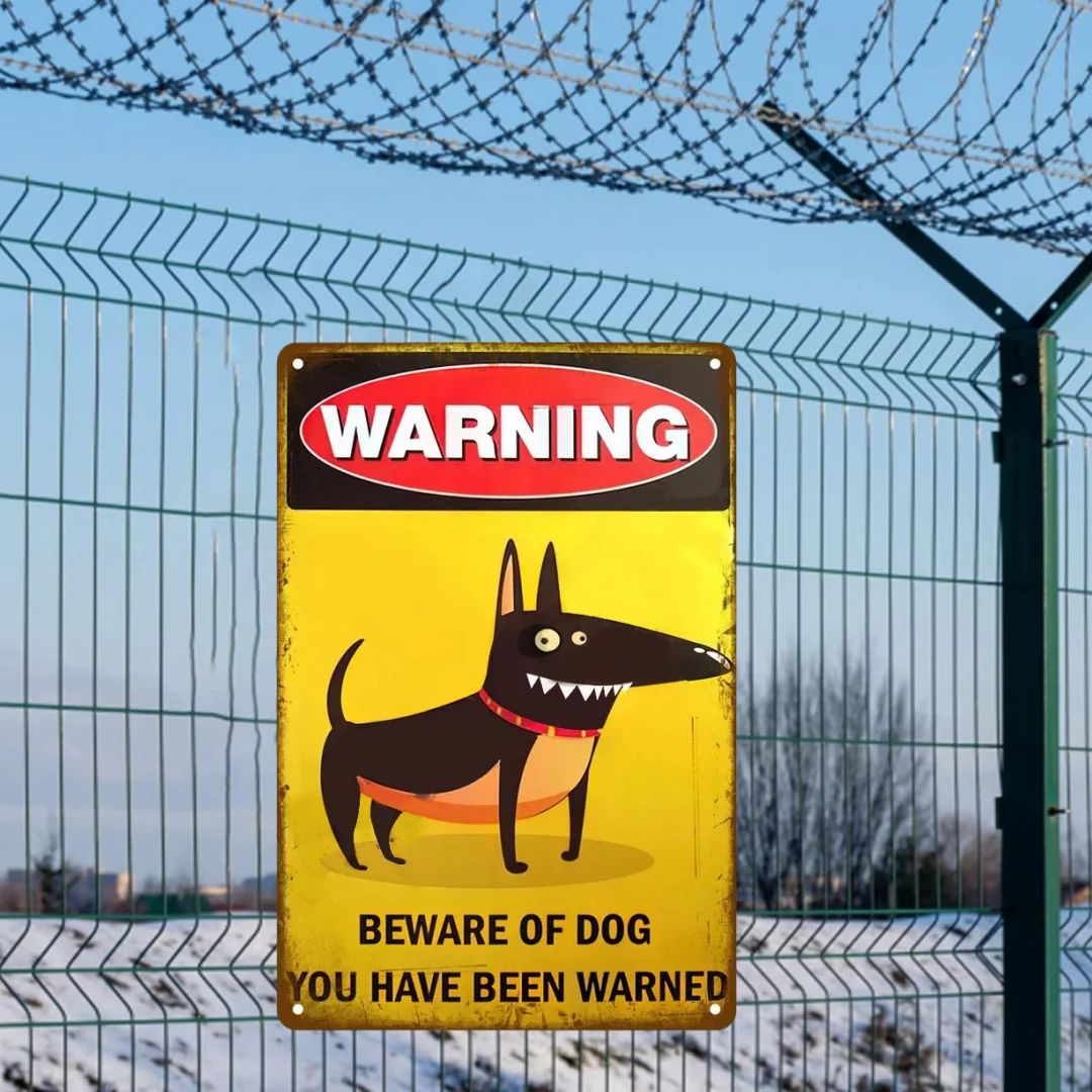 HD Metal Tin Sign Vintage Funn - Home Security Quotes review and price
