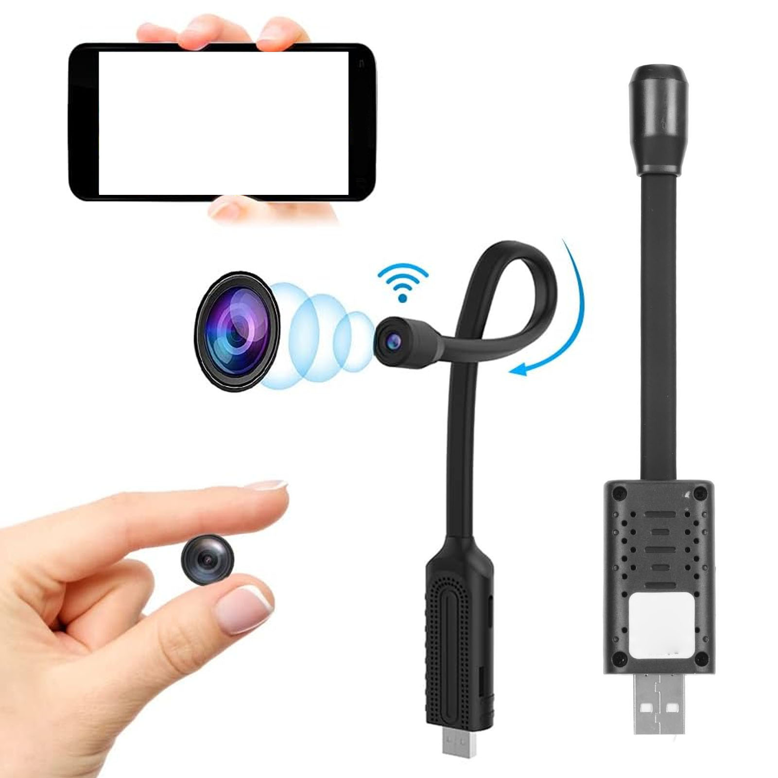 USB Mini WiFi Wireless Camera  - Home Security Hidden Cameras review and price