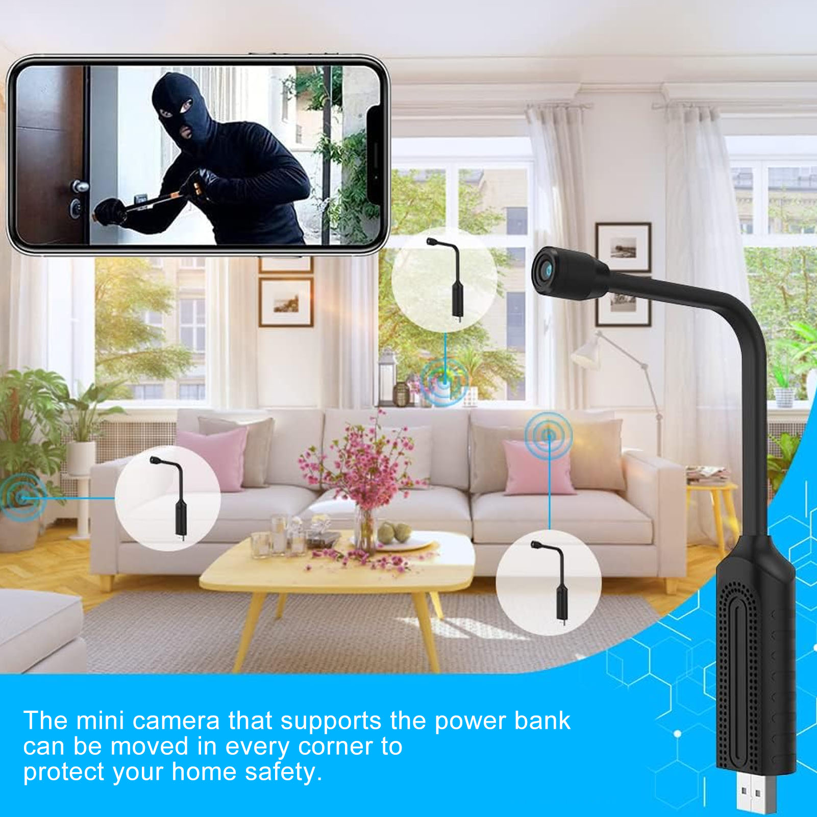 USB Mini WiFi Wireless Camera  - Home Security Hidden Cameras review and price