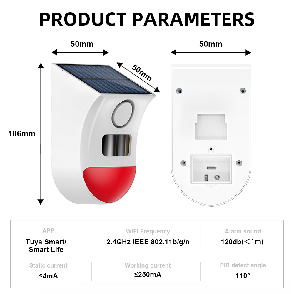 Zigbee Solar Motion Sensor Ala - Home Security Yard Sensors review and price