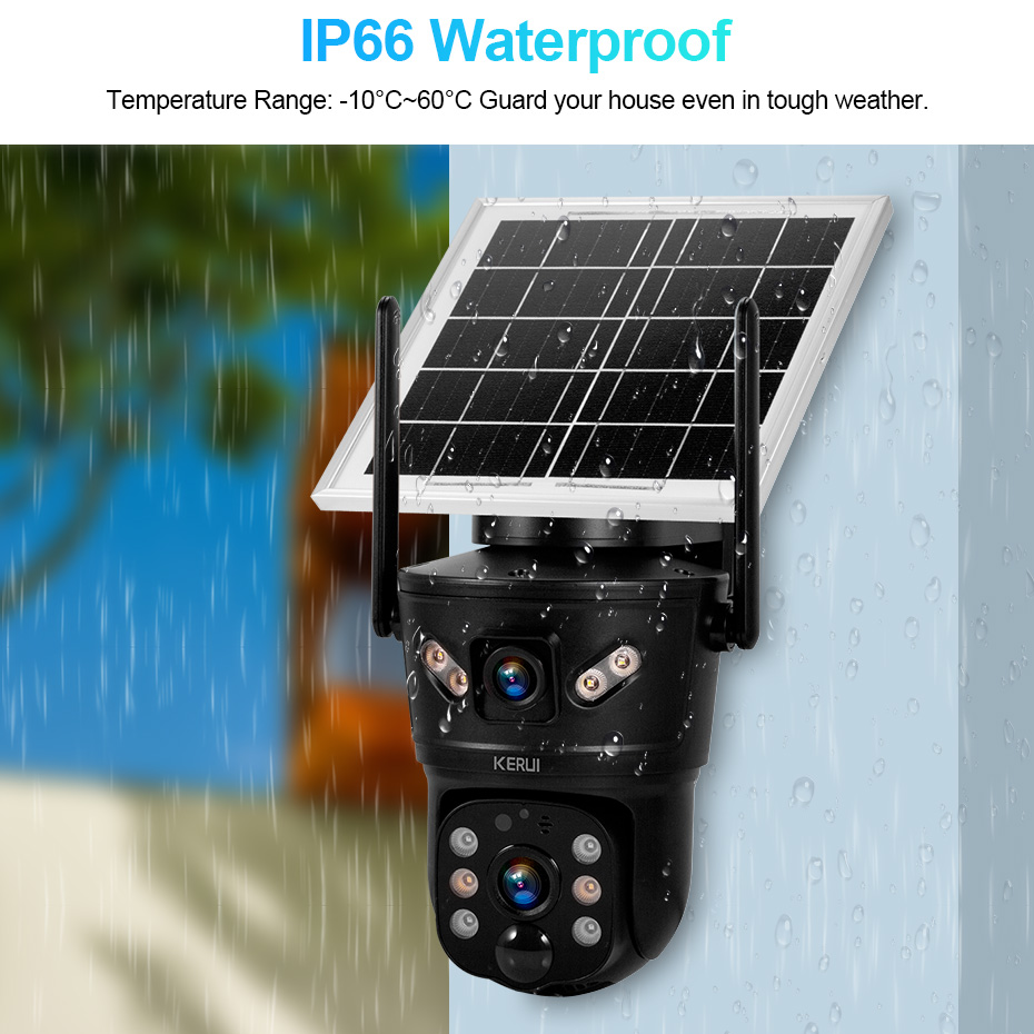 KERUI 6MP 4G SIM WiFi Solar Ca - Home Security Monitoring System review and price