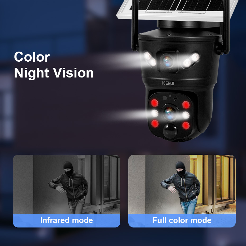 KERUI 6MP 4G SIM WiFi Solar Ca - Home Security Monitoring System review and price
