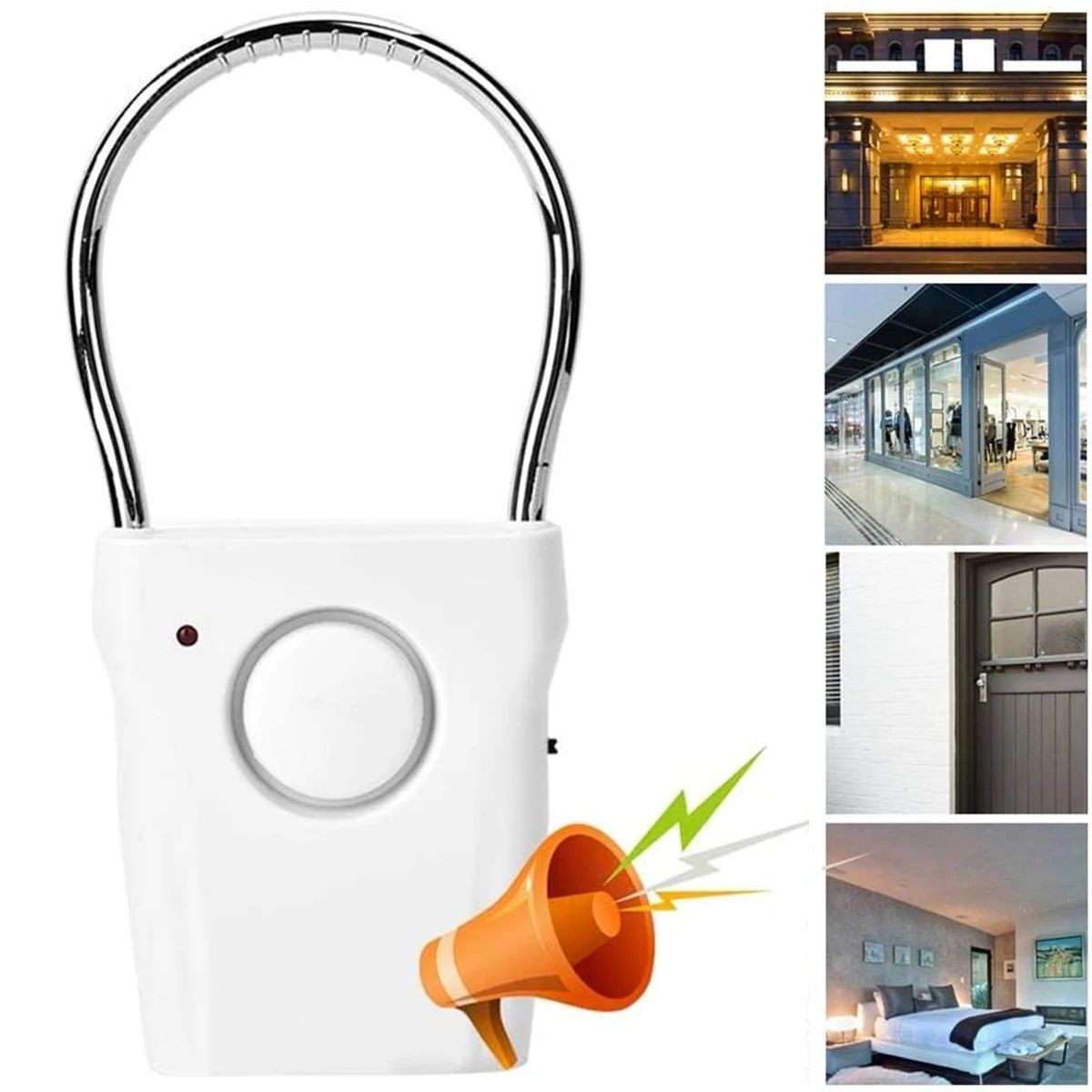 Door Handle Alarm 110dB Door S - Door Wedge Alarm review and price