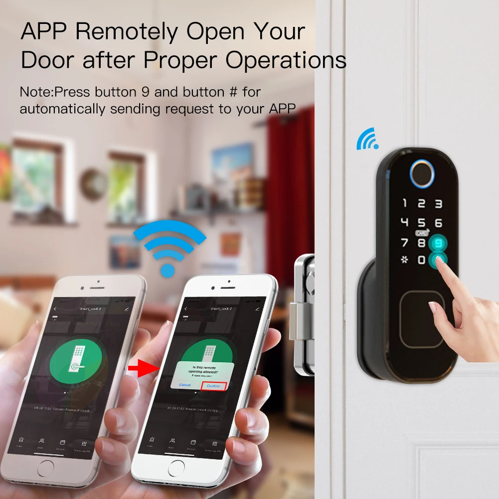 MOES WiFi Tuya Smart Lock Door - Home Security Gate review and price