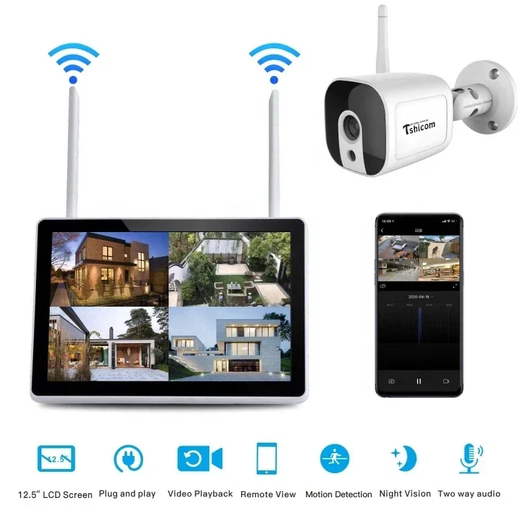 TUYA Smart Wi-Fi 4CH NVR Kit 1 - Home Security Kit With Camera review and price