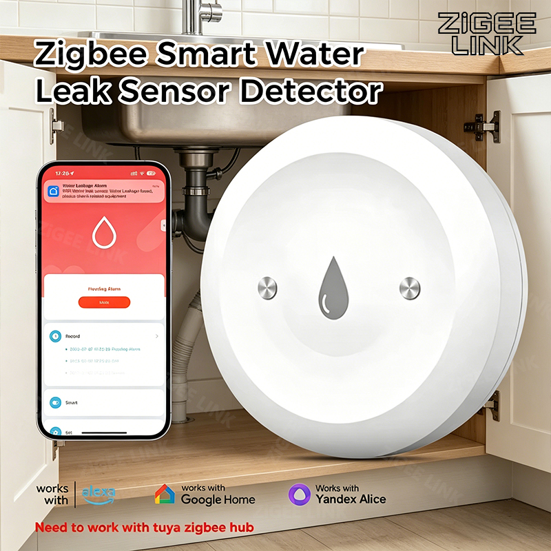 Zigbee3.0 Smart Water Leak Sen - Home Security Home Assistant review and price