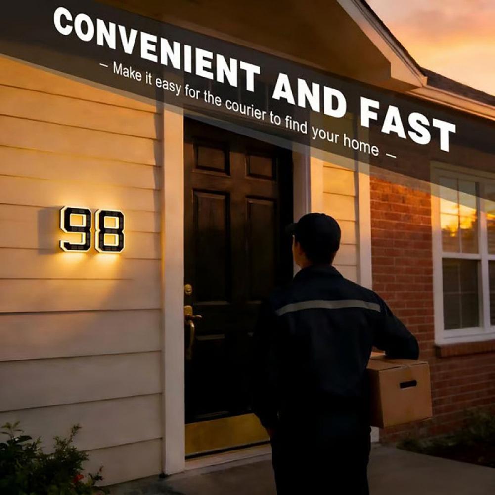 Solar Powered House Number Sig - Home Security Number review and price
