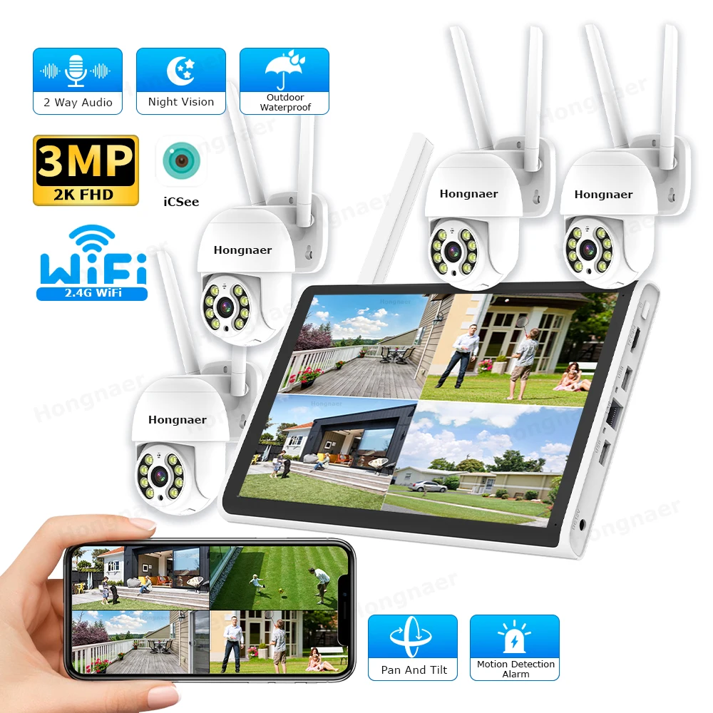 2026 Hongnaer 3MP 4 Channel Wi - Home Security Camera review and price