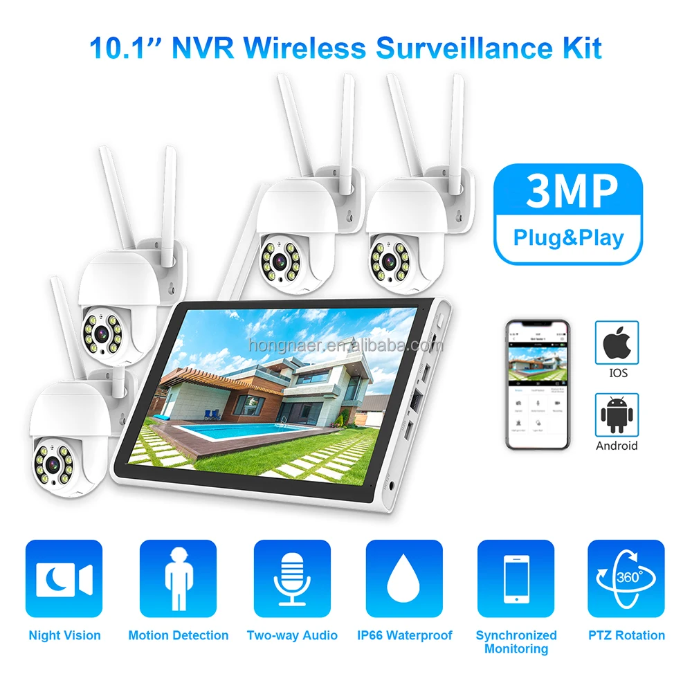 2026 Hongnaer 3MP 4 Channel Wi - Home Security Camera review and price