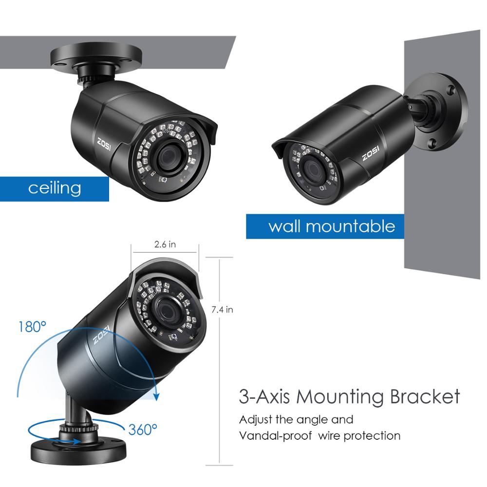 ZOSI 1080P 2MP TVI AHD CVBS IR - Home Security Kit With Camera review and price