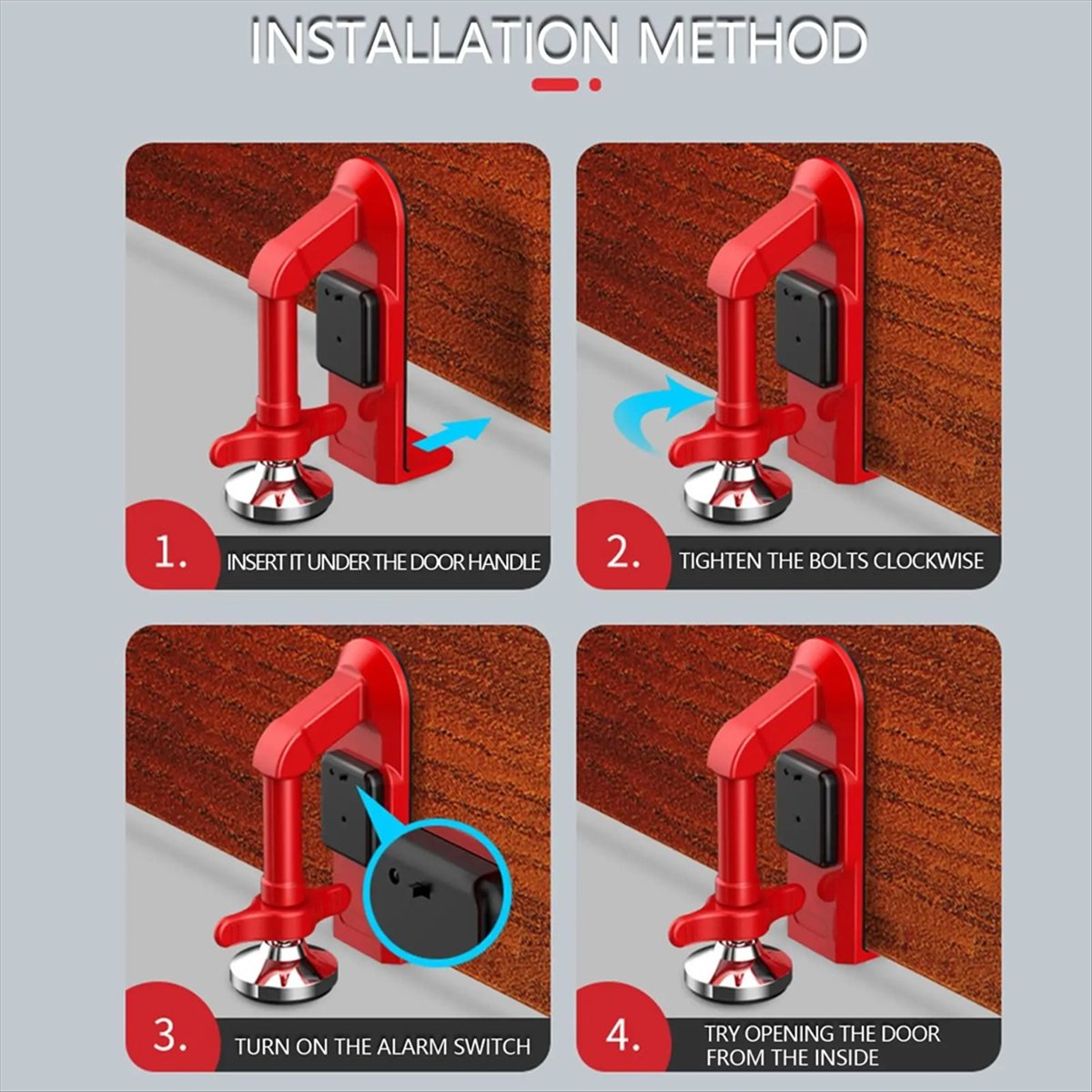 Punctual- Portable Alarm Door  - Door Wedge Alarm review and price