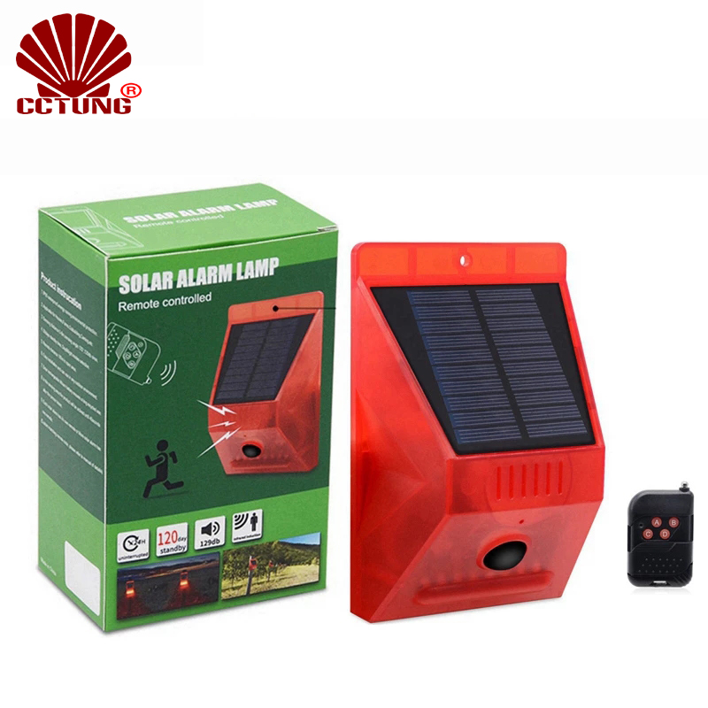 Solar Alarm Lamp with PIR Moti - Home Security Yard Sensors review and price