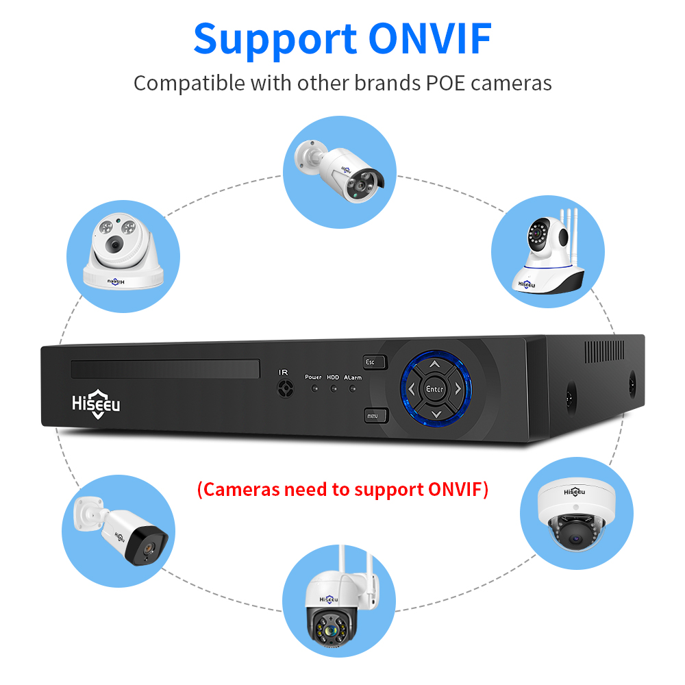 Hiseeu 4CH 10CH 16CH 4K 8MP 5M - Home Security Camera review and price