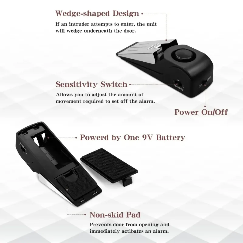 ZEXEF mini security protection - Door Wedge Alarm review and price