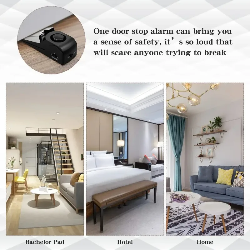 ZEXEF mini security protection - Door Wedge Alarm review and price