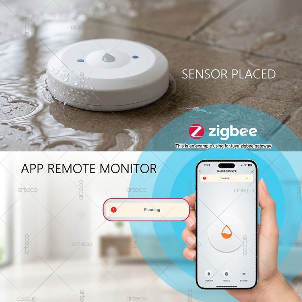 Zigbee Water Leak Sensor Flood - Home Security Home Assistant review and price