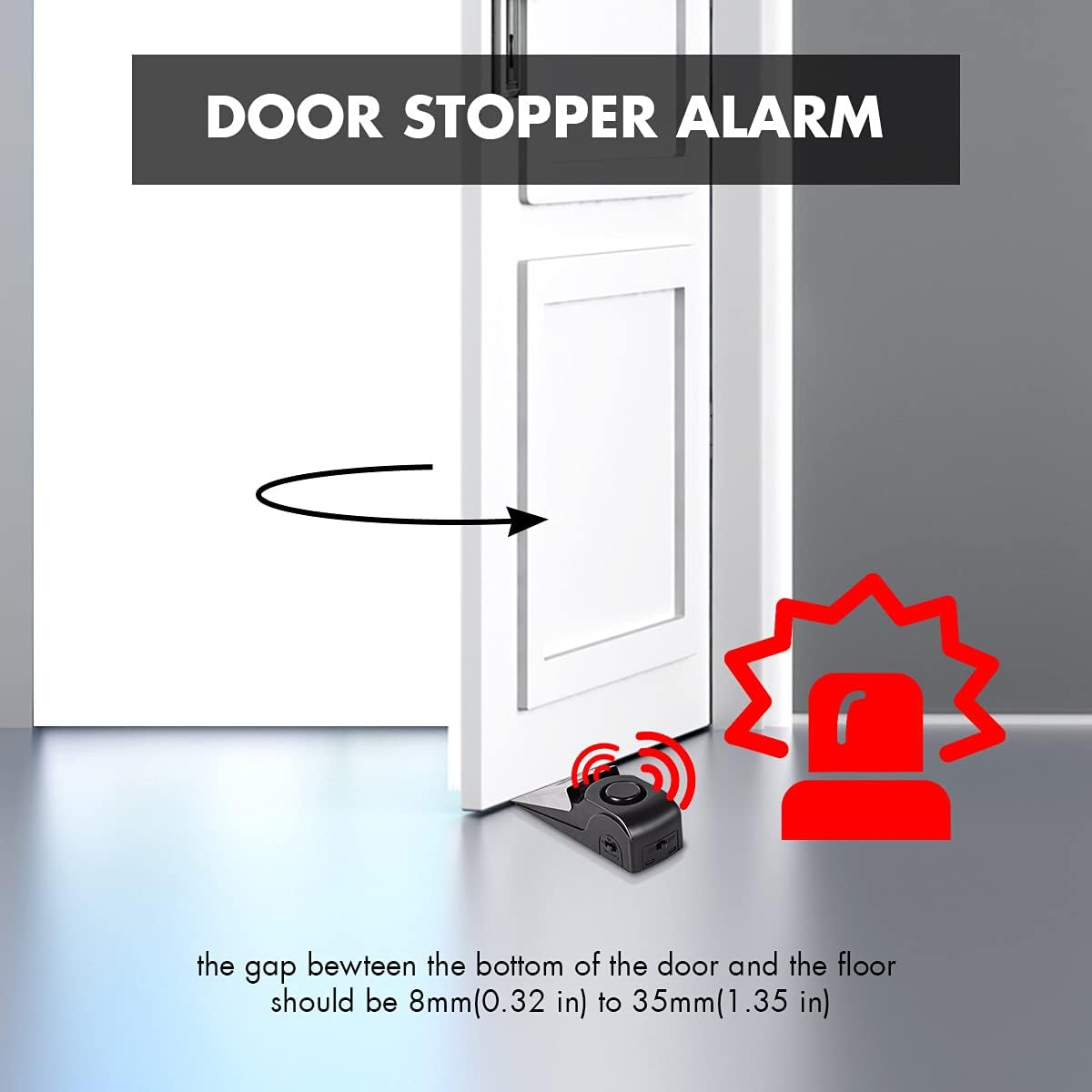 Door Stop Alarm, Door Stopper  - Door Wedge Alarm review and price