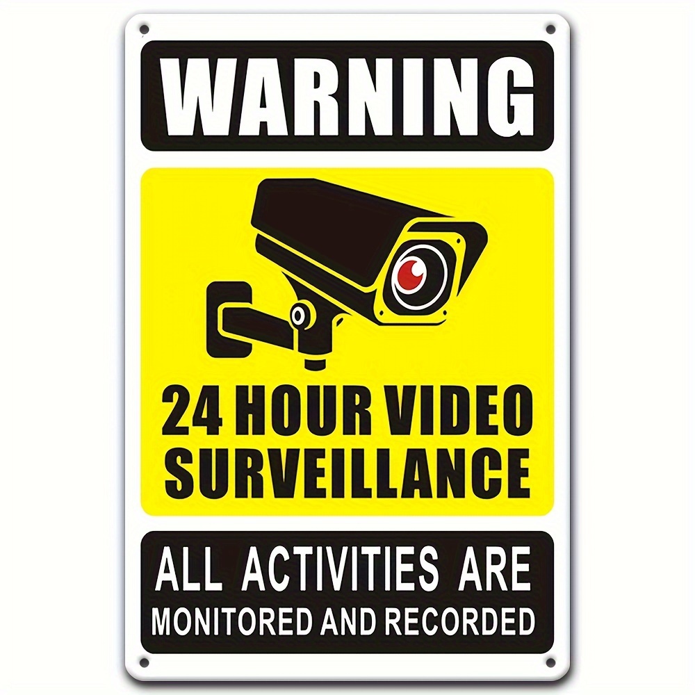 24/7 Video Surveillance Warnin - Home Security Camera review and price