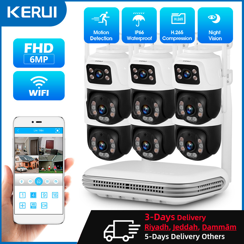 KERUI Waterproof 6MP HD Wirele - Home Security Camera System review and price