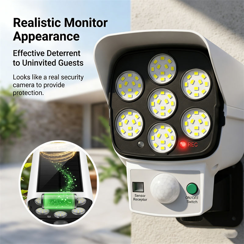Solar Powered Dummy Security C - Home Security Yard Sensors review and price