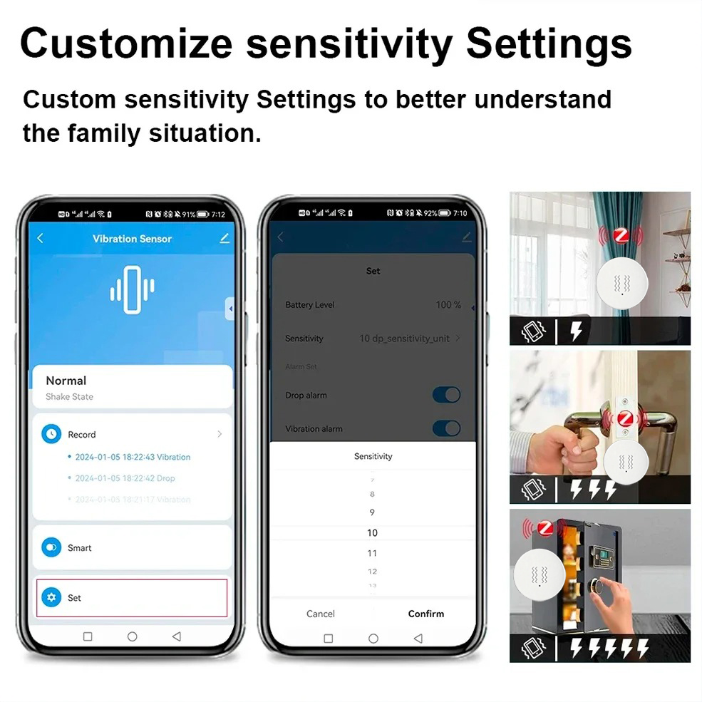 Tuya ZigBee Smart Vibration &  - Home Security Home Assistant review and price