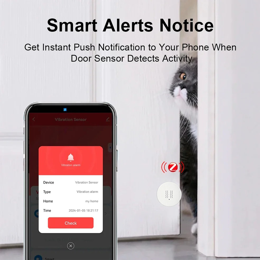 Tuya ZigBee Smart Vibration &  - Home Security Home Assistant review and price