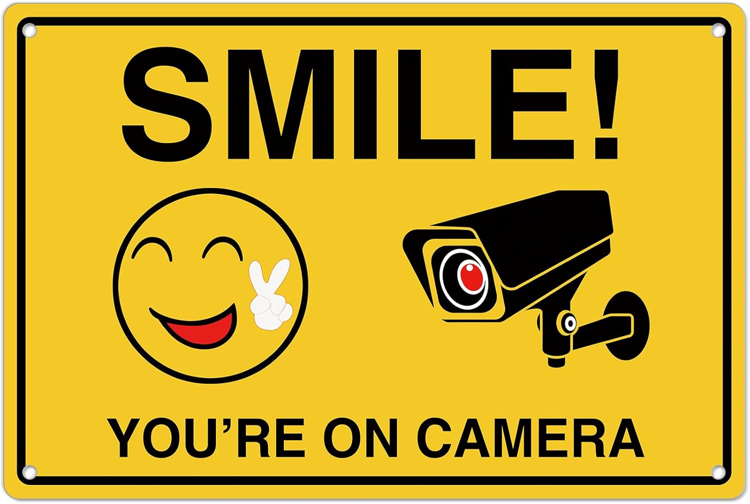Smile Youre On Camera Signs ;  - Home Security Camera review and price