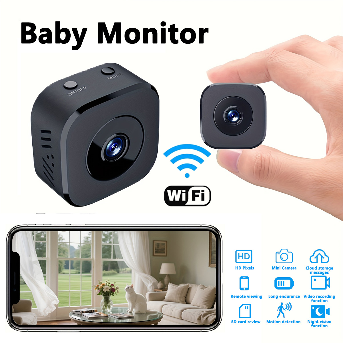 1080P HD Mini WiFi Camera Indo - Home Security Camera review and price