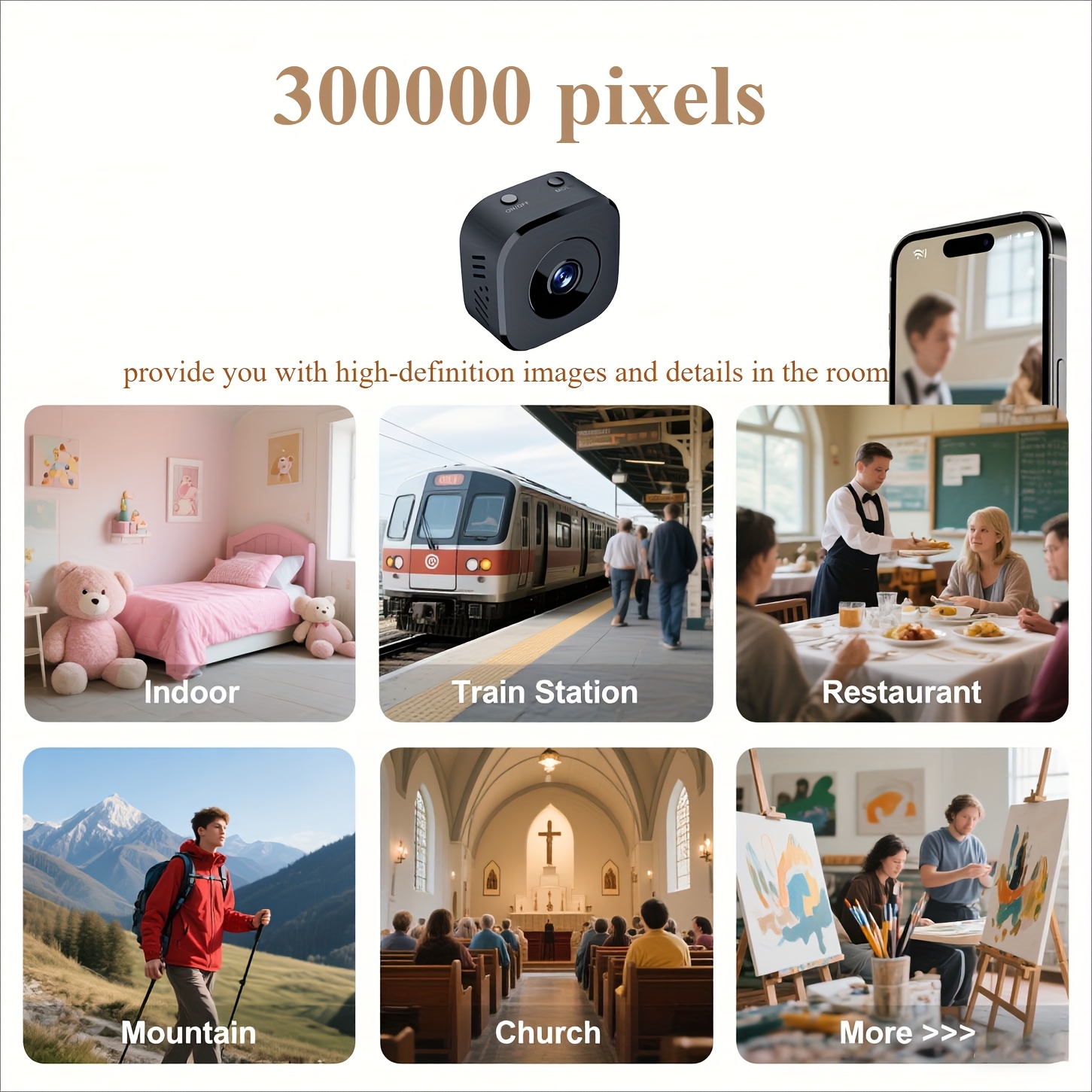 1080P HD Mini WiFi Camera Indo - Home Security Camera review and price