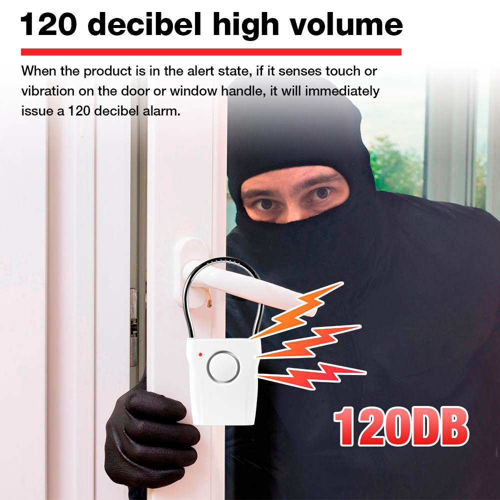 120dB Door Handle Alarm with A - Door Wedge Alarm review and price