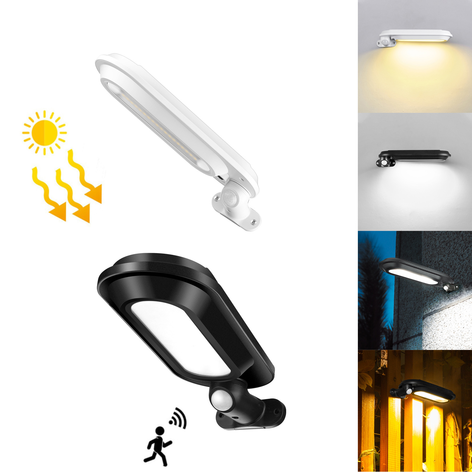 Rotatable Solar Power LED Wall - Home Security Yard Sensors review and price