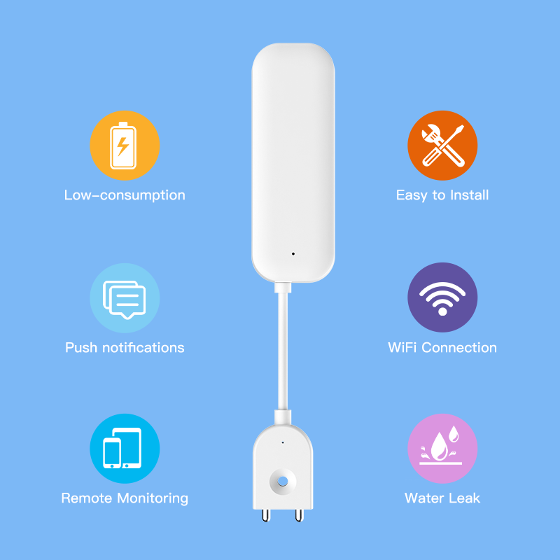 Tuya WiFi ZigBee Water Sensor  - Home Security Home Assistant review and price