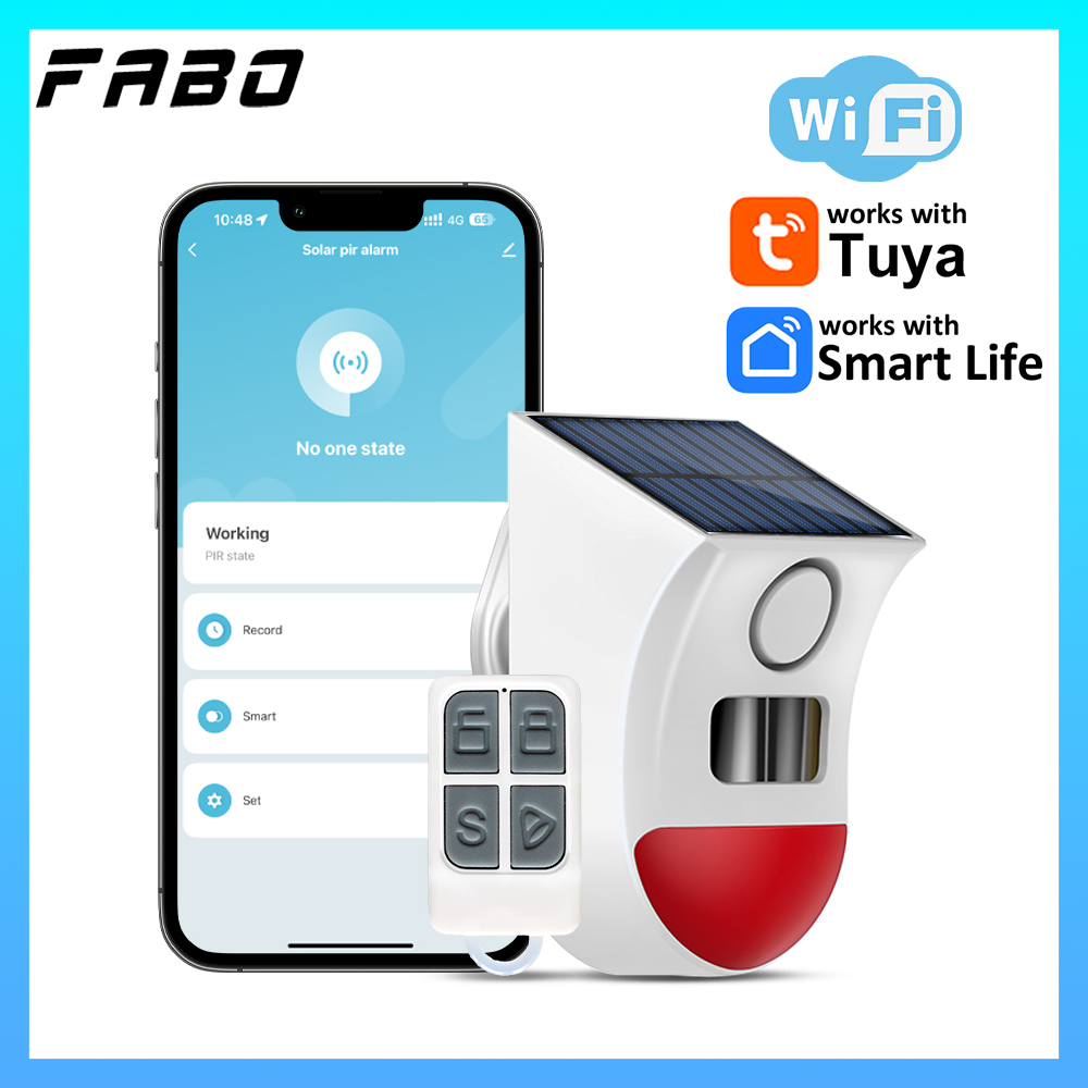 Tuya WiFi Solar Motion Sensor  - Home Security Yard Sensors review and price