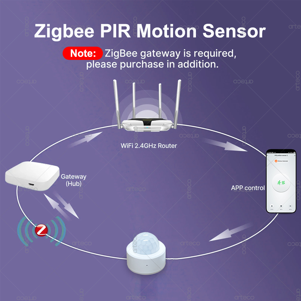Zigbee 3.0 Mini PIR Motion Sen - Home Security Home Assistant review and price