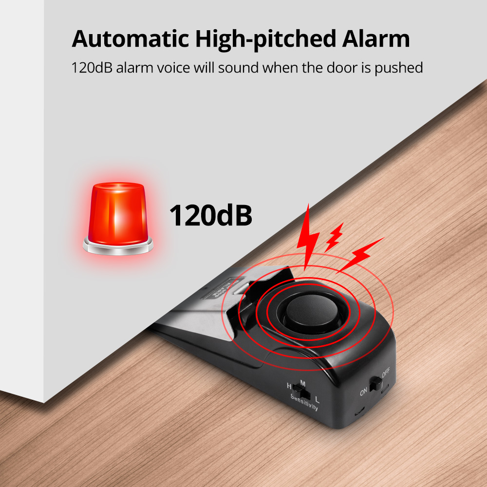 Wireless Anti-theft Door Stop  - Door Wedge Alarm review and price