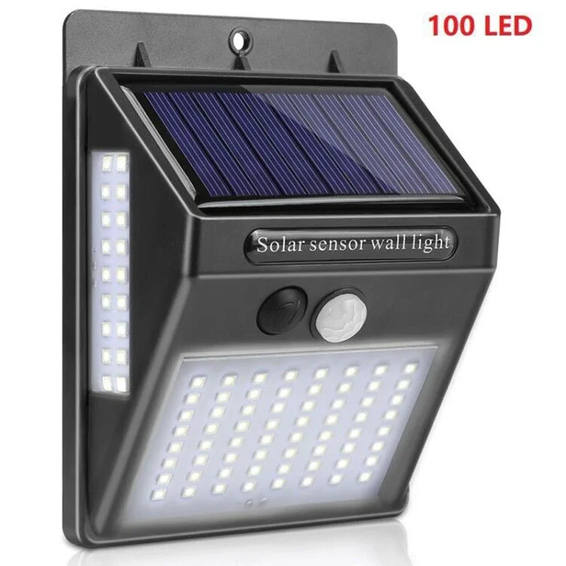 Outdoor Solar 100 LED PIR Moti - Home Security Yard Sensors review and price