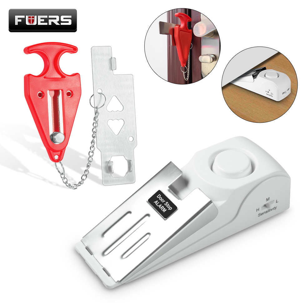 FUERS Wireless Door Stop Alarm - Home Security Lock System review and price