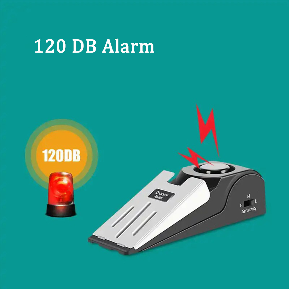 125 DB Anti-theft Burglar Stop - Door Wedge Alarm review and price