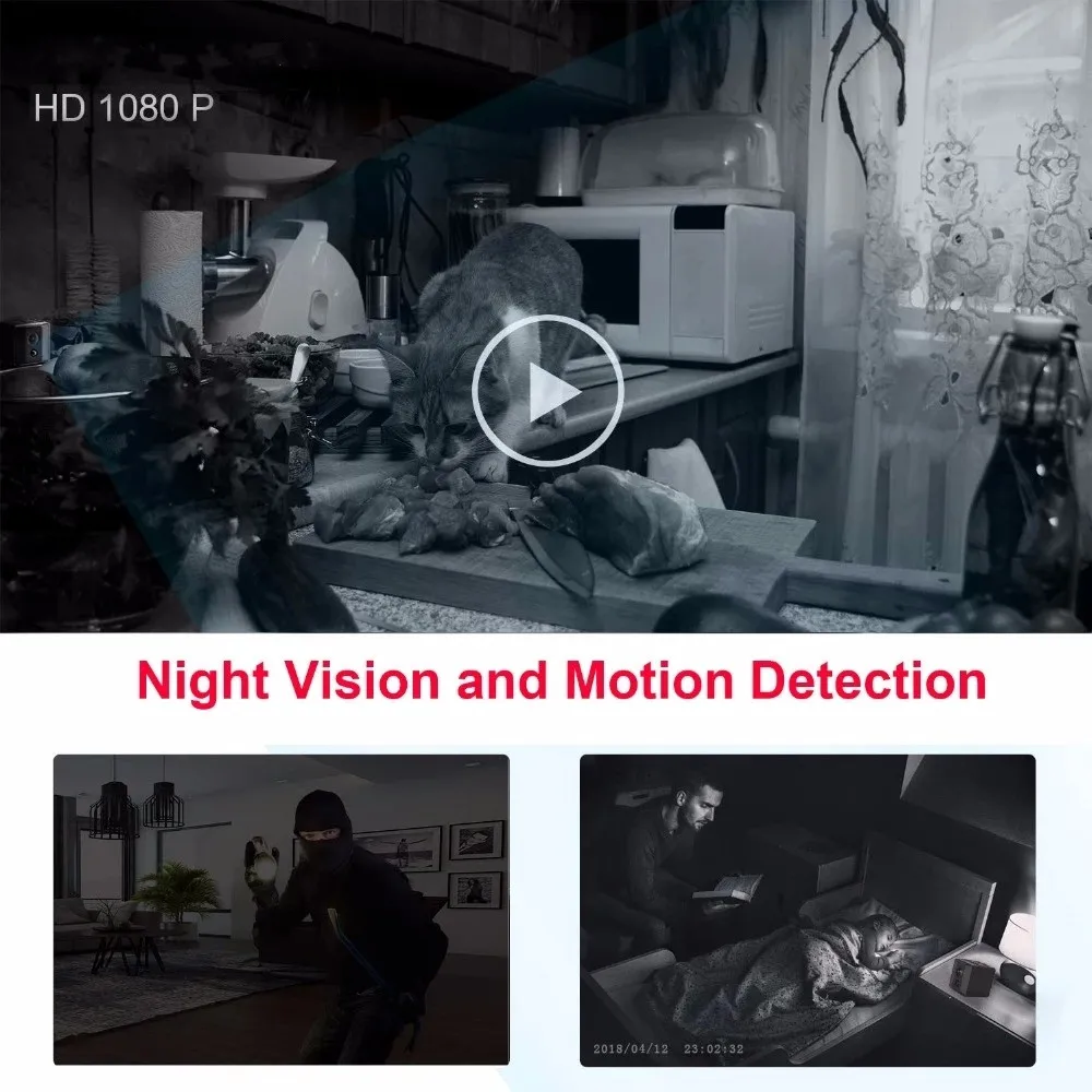 Body Mini Camera Portable 1080 - Home Security Hidden Cameras review and price